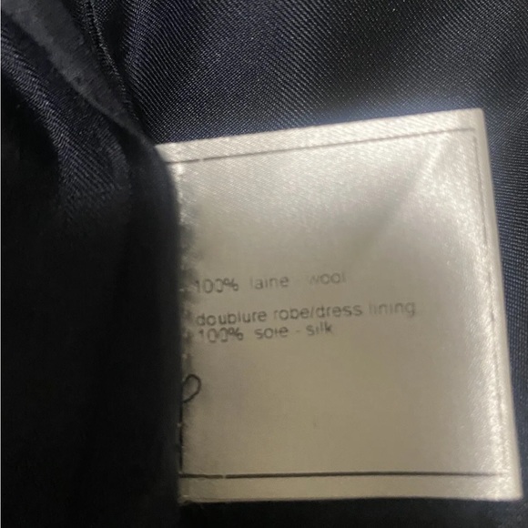 Chanel 1998 LBD 100% wool dress lined 100% silk sz 40EU/8 US 1 flaw noted in pic - Picture 6 of 7